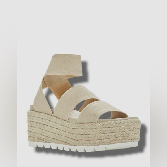 J Slides Shoes - J Slides Platform Sandals Espadrille Elastic Comfy
